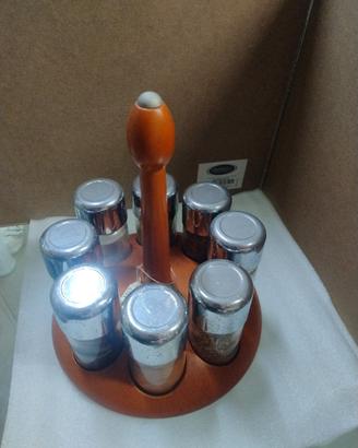 Porta spezie 8-pc revolving Spice rack