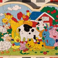 Puzzle legno Fattoria 48 pezzi