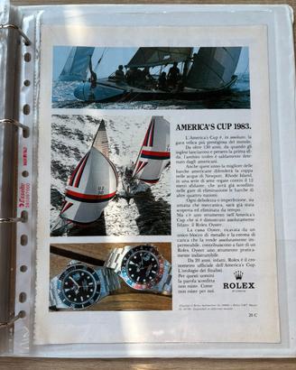 Pagina pubblicitaria Rolex