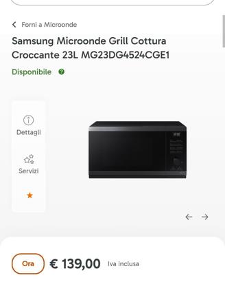 Microonde Samsung 