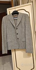 Blazer in tweed di pura lana 