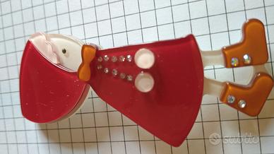 Spilla Cappuccetto Rosso