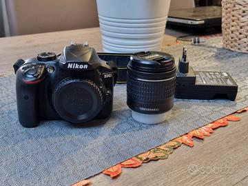 Nikon D3400 con obbiettivo (Leggi descrizione)