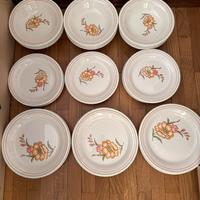 Set piatti in ceramica di faenza domenico renaudi