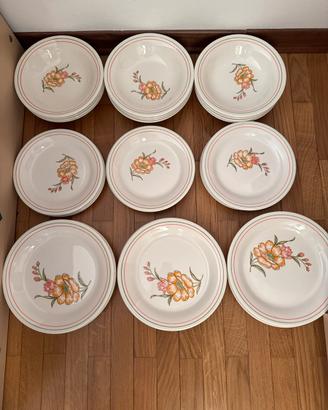 Set piatti in ceramica di faenza domenico renaudi