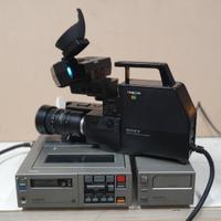 Videocamera Sony HVC-4000P con VCR SL-F1E alim. AC