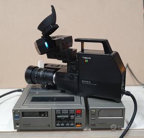 Videocamera Sony HVC-4000P con VCR SL-F1E alim. AC