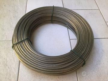 m.140 cavo acciaio plastificato 5mm  per tiranti