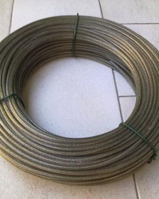 m.140 cavo acciaio plastificato 5mm  per tiranti