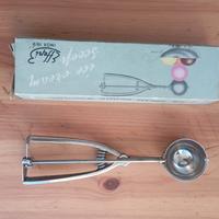Cucchiaio dosatore gelato vintage in acciaio inox 