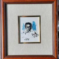 Antonio Bertè - Virgilio - Serigrafia su Argento