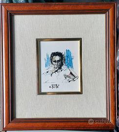 Antonio Bertè - Virgilio - Serigrafia su Argento