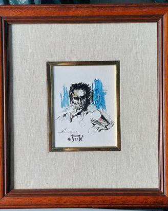Antonio Bertè - Virgilio - Serigrafia su Argento