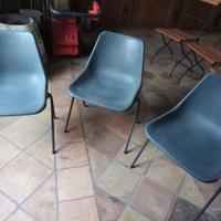 3 sedie Hille vintage di Robin Day anni '60