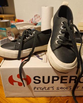 Scarpe Superga vera pelle