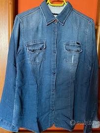 Camicia donna in Jeans marca originale Sisley