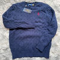 Maglione Ralph Lauren a trecce Blu - Taglia L