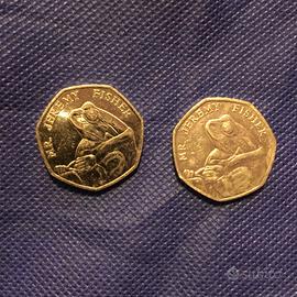 Rare monete da 50 pence Beatrix Potter Frog 2017