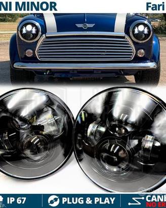 2 FARI LED 7'' PER MINI-MINOR Classic Epoca 6500K