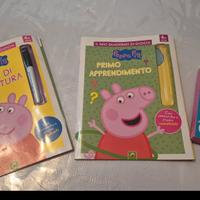 Quaderni e scatola plastificati attività Peppa Pig