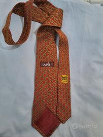 cravatta rossa Hermes vintage