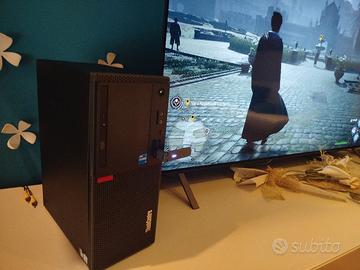 PC gaming compatto +monitor tastiera  mouse
