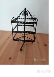Espositore organizer in metallo per orecchini