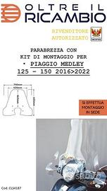 PARABREZZA PIAGGIO MEDLEY 125-150 ANNO 2016-2019