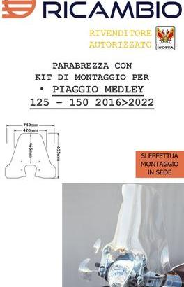 PARABREZZA PIAGGIO MEDLEY 125-150 ANNO 2016-2019