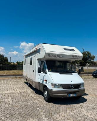 Mercedes-benz camper mansardato rimork super brig 