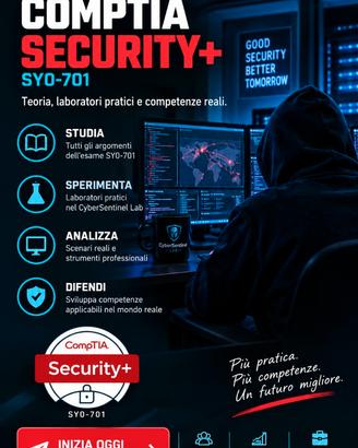 Lezioni esame comptia security+ teoria e pratica
