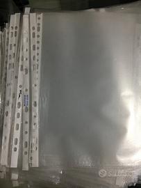 Bustine trasparenti forate per raccoglitori