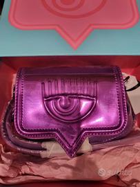 chiara ferragni borsa eyelike fucsia viola
