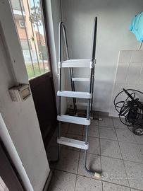 scaletta per piscina fuoriterra
