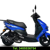 Modello flash scooter 50cc colore blu anno 2025
