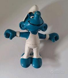 Puffo Ginnasta 1980 Raro - Variante Red Dot