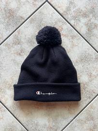 Berretto di lana Beanie Champion Nero con pompon