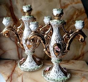 Barocco Imperiale- 2 Candelieri Fiorentini Vintage