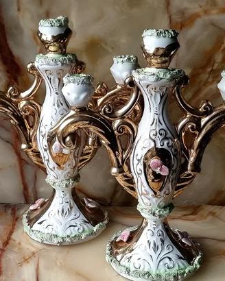 Barocco Imperiale- 2 Candelieri Fiorentini Vintage