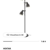 Lampada da terra con faretti Hektar di Ikea