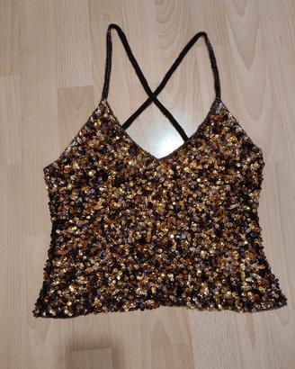 🤎 Top bikini paillettes Tg. M/L 🤎 