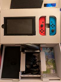 Nintendo switch+accessori+Zelda+volante