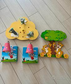 Luci applique e appendiabiti