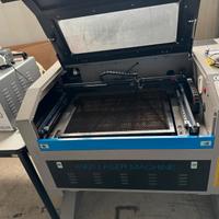 Laser CO2 100w, robusti banchi lavoro, armadi rak