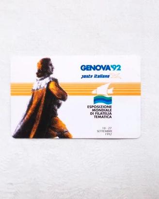 Lotto 2 schede telefoniche Sip Genova '92 nuove