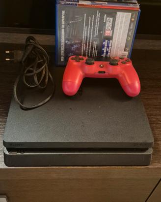 ps4 slim 1tb + controller + 4 giochi