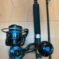 Canna da pesca combo majorcraft daiwa saltist