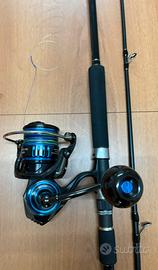 Canna da pesca combo majorcraft daiwa saltist