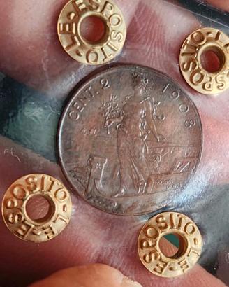 RARO 2 CENTESIMI PRORA 1908  QFDC PERIZIATO  