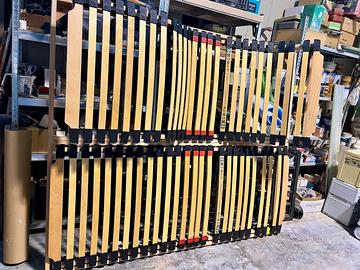 Rete matrimoniale motorizzata in legno - 2 motori